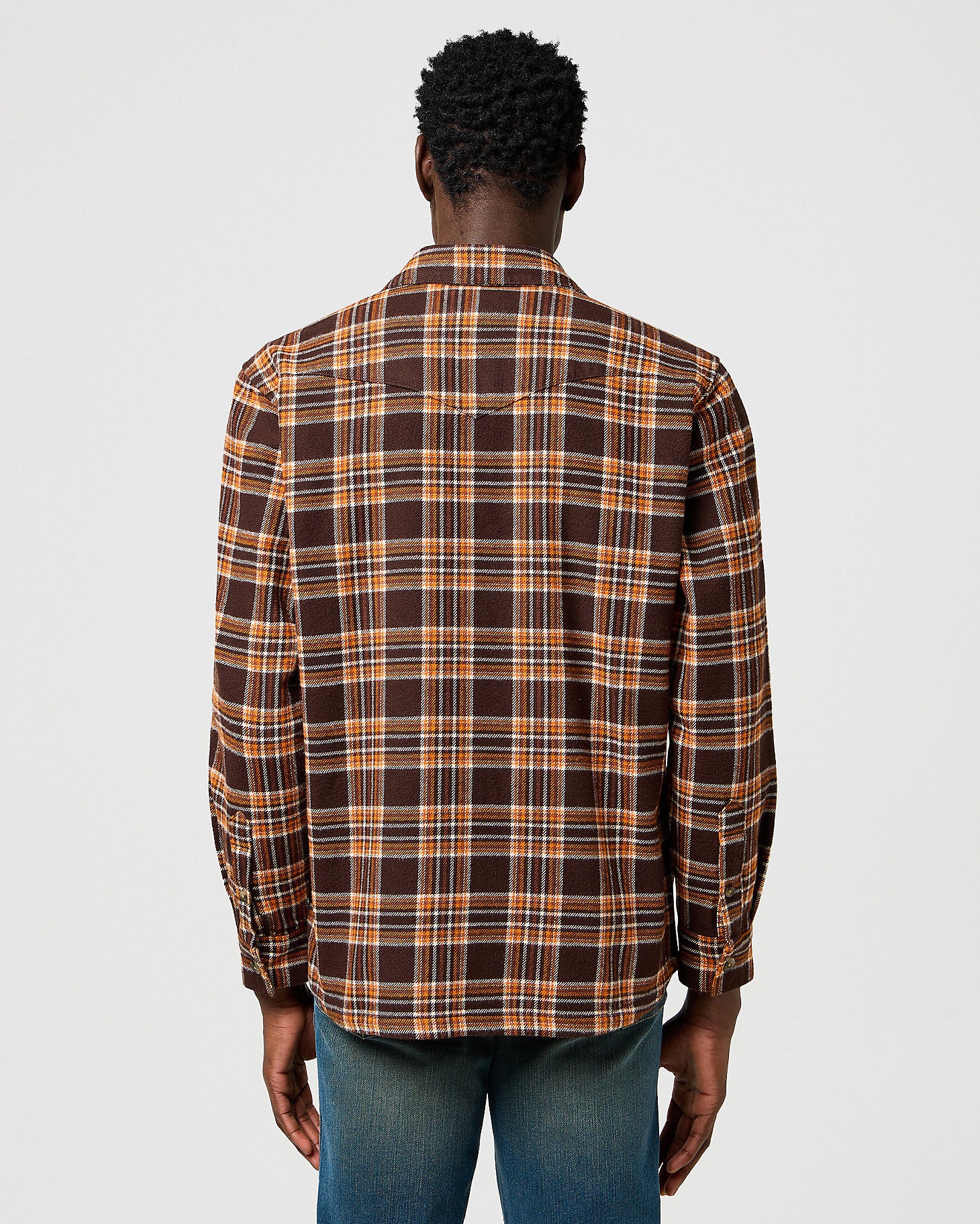 Wrangler Overshirt - Deep Brown - Image 3