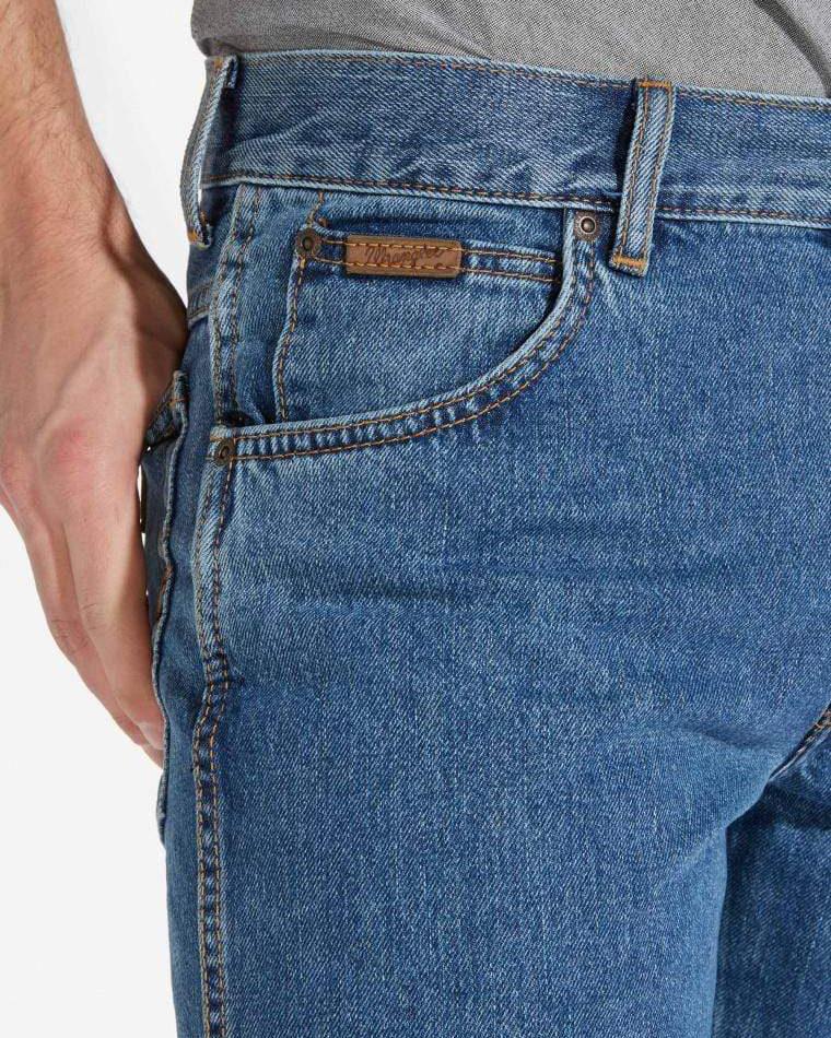 Wrangler Texas Authentic Straight Mens Jeans - Stonewash Blue - Image 6