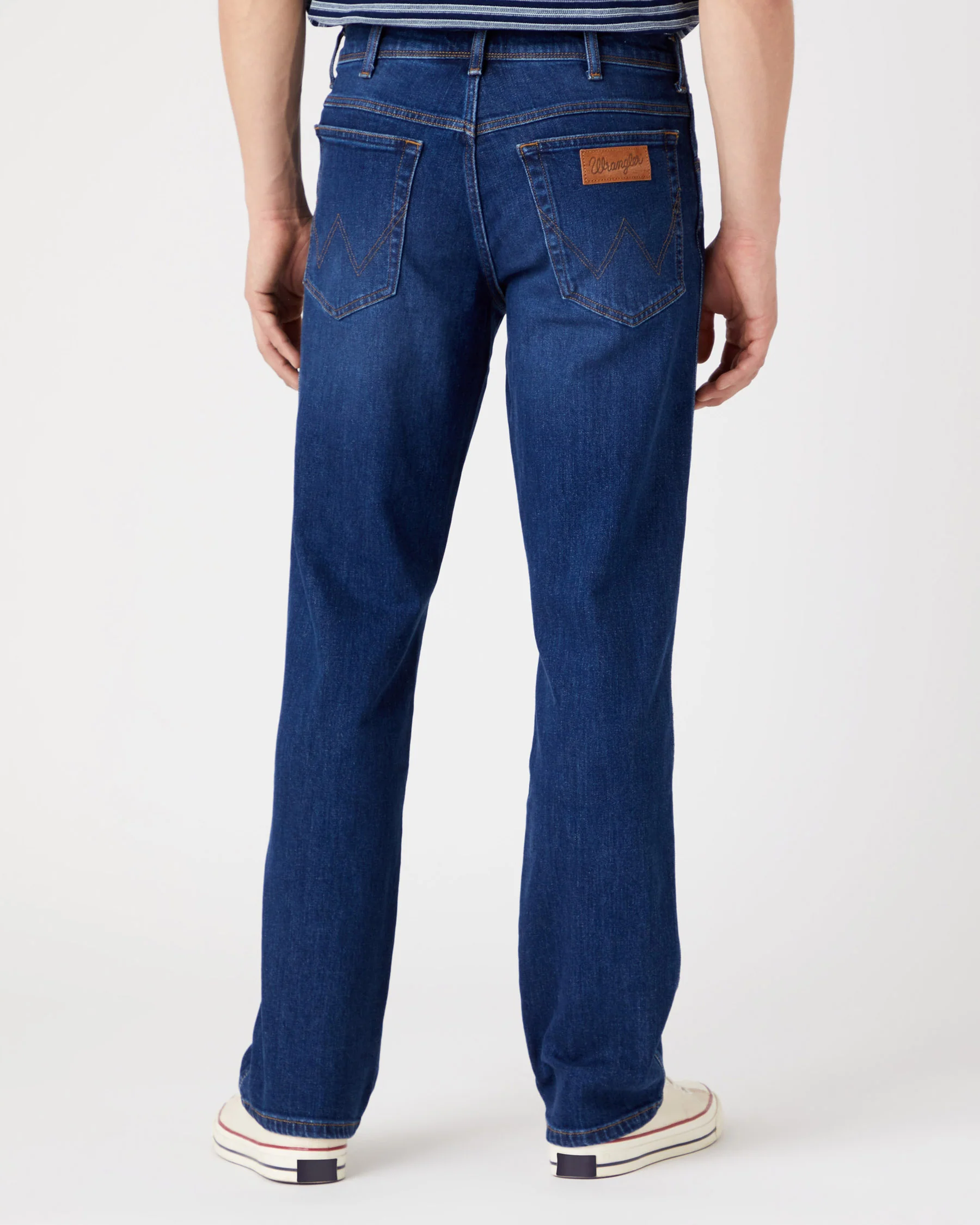 Wrangler Texas Stretch Authentic Straight Mens Jeans - Dancing Water - Image 3