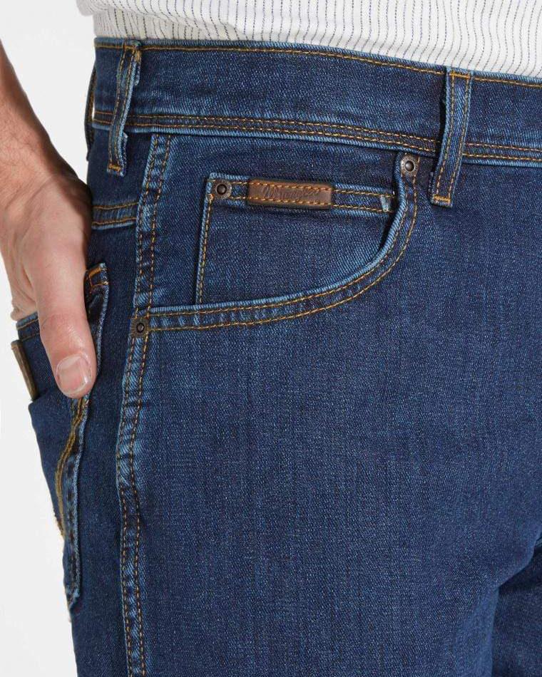 Wrangler Texas Stretch Authentic Straight Mens Jeans - Darkstone - Image 7