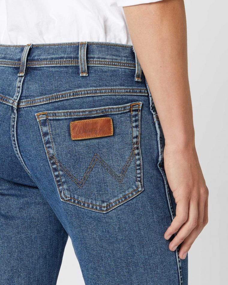 Wrangler Texas Stretch Authentic Straight Mens Jeans - Stonewash Blue - Image 5