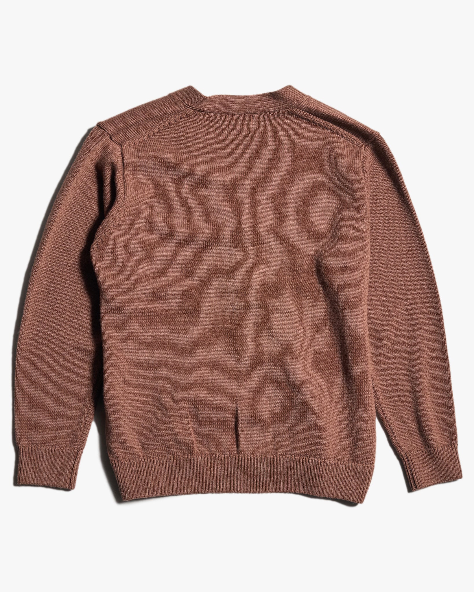 Yonetomi Washable Boumou Merino Wool Cardigan - Light Brown - Image 4